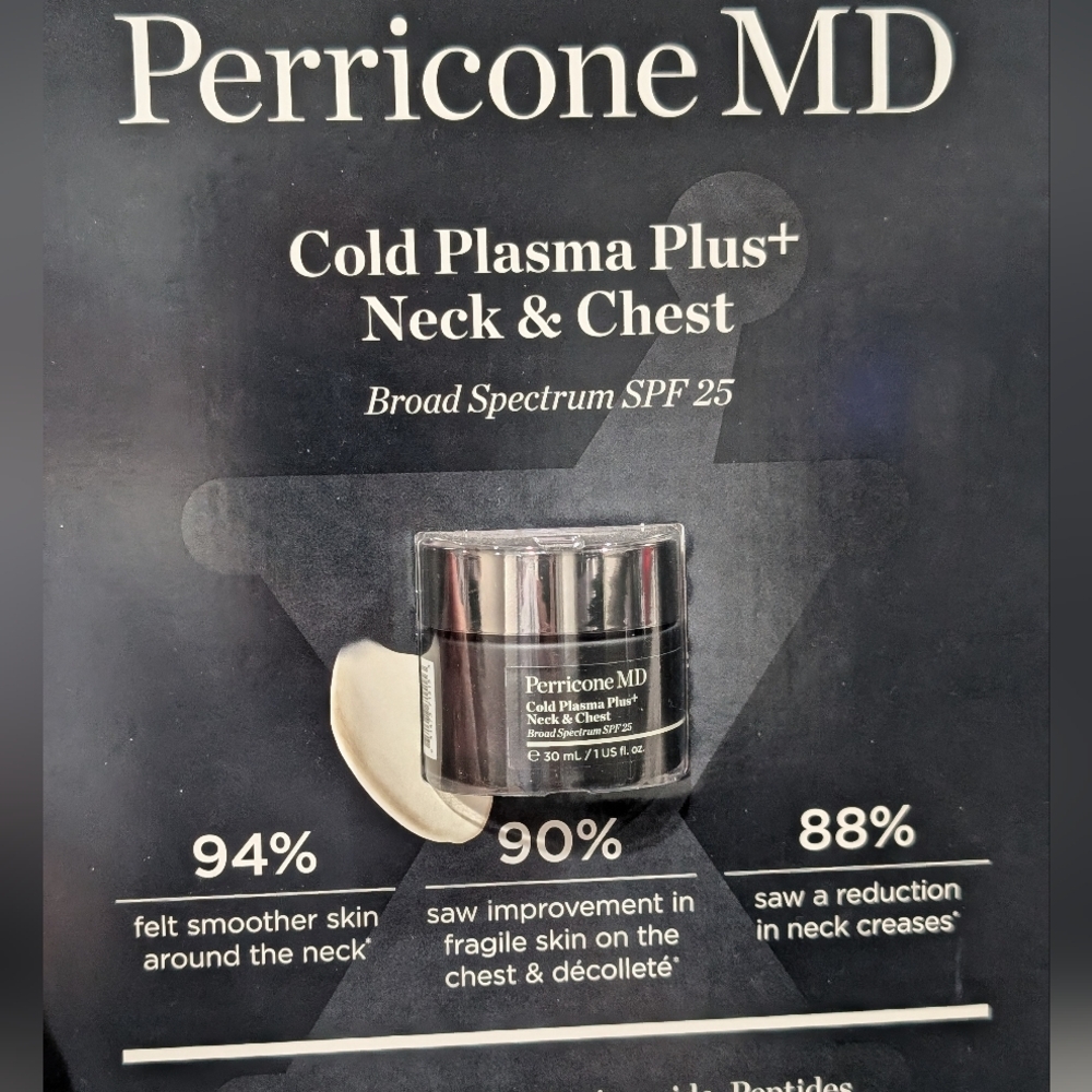 Brand new Perricone MD Cold Plasma Plus+ Neck & Chest 1 Oz / 30 ml - SPF 25 NIB